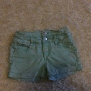Light teal shorts size 10/12